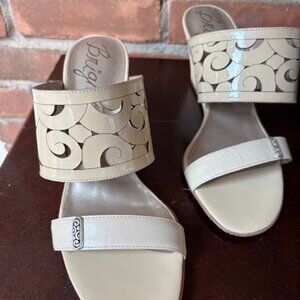 Brighton Tan Wedge Heel Sandal 9 Rhumba Never Worn
